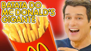 TENTEI FAZER UMA BATATA FRITA DO MC DONALDS GIGANTE, OLHA NO QUE DEU.