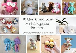 Some ponchos have a hood pattern or a crochet cowl. 10 Quick And Easy Mini Amigurumi Patterns Grace And Yarn