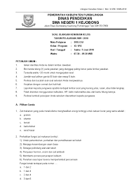 Soal dan pembahasan biologi sma kelas xii semester 1. Soal Uas Biologi Kelas Xi Sma
