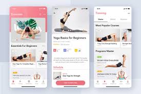 Fit☼yoga | fitness & yoga | фитнес и йога, москва подробнее. Yoga Fitness App Ui Kit By Hoangpts Thehungryjpeg Com