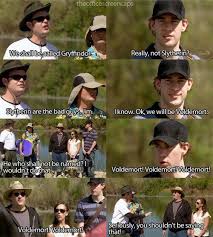 Jim And Dwight Love Their Interactions Humor Harry Potter References Funny Pictures