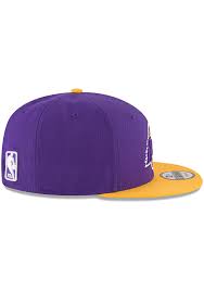 Los angeles lakers 59fifty logo shaded fitted cap. New Era Los Angeles Lakers Purple 2tone 9fifty Mens Snapback Hat 59001830