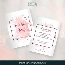 Einladung Gartenparty Rosa Einladungen Gartenparty Einladungen Einladung Sommerfest