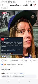 This is awesome!! Topps made a custom trading card of Liz McGuire, a fan  who took a 110mph foul ball to the head and stayed at the game ⚾️👏 She got  110