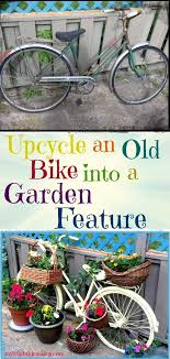 Turn An Old Bike Into A Garden Planter Feature My Bright Ideas Old Bikes Vintage Bike Decor Bike Planter