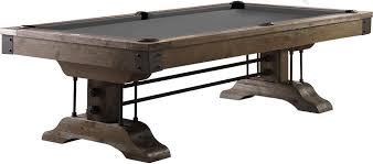Atlanta 8 Foot Pool Table Weathered Brown Ozone Billiards Pool Table Billiards Dining Table Billiards