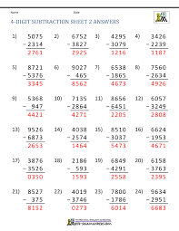 Free pdf worksheets from k5 learning's online reading and math program. 4 Digit Subtraction Worksheets