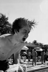 Paul Mccartney By The Pool Paul Mccartney The Beatles Beatles John