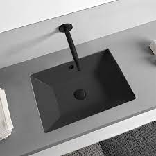 You will need to open the wall and add horizontal backing between the studs. Scarabeo 5134 49 By Nameek S Teorema 2 Rectangular Matte Black Ceramic Undermount Sink Thebathoutlet