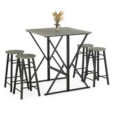 112m consumers helped this year. China 5 Piece Drop Leaf Pub Dining Table Set Folding High Table With 4 Round Bar Stools For Kitchen Dining Room Coffee Breakfast China Extending Dining Table Wooden Extendable Dining Table