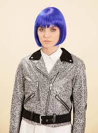 Model Tatiana Turin Aka Blueberry In The Print Leather Jacket From Veda Fw15 Presentation During Nyfw Leather Jacket Rock N Roll Style Fashion