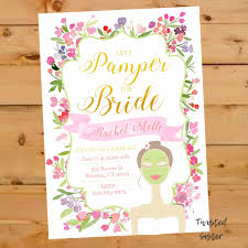 Spa Invitation Bridal Shower Invitation Bridal Shower Invite Floral Watercolor Sp Spa Bridal Shower Etsy Bridal Shower Watercolor Bridal Shower Invitations