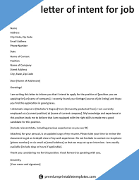 Copy what works, personalize, and get more interviews. Letter Of Intent For A Job Editable Template Pack Of 5 In Pdf And Word Premium Printable Templates Resume Cover Letter Examples Job Letter Cover Letter For Resume