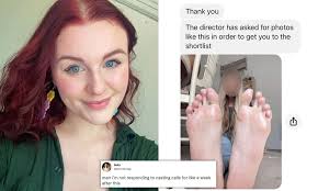 Sickened' actor reveals how 'casting agent' demanded she send pictures of  her FEET | Daily Mail Online