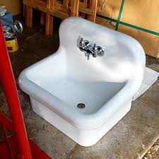 New Small Wall Mount High Back Bath Sink Antique Inspired Deep Etsy In 2020 Sink Vintage Bathroom Sinks Small Bathroom Sinks