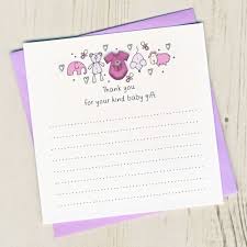 Baby gift thank you cards. Baby Gift Thank You Cards