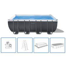 intex ultra xtr frame zwembadset rechthoekig 549x274x132 cm 26356gn staal buitenspeelgoed water