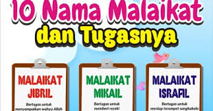 Malaikat merupakan ciptaan allah swt yang paling patuh kepada semua perintahnya. Download Gambar Alat Peraga Ra Paud Tk Nama Nama Nabi Dan Malaikat Format Cdr Karyaku