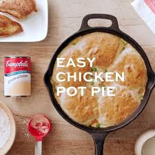 Bisquick Pot Pie Recipe Turkey Easy Chicken Pot Pie Campbell Soup Company Pot Pies Recipes Easy Chicken Pot Pie Chicken Pot Pie Recipes