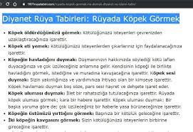 diyanet ruya tabirleri ruyada kopek gormek kopek isaretler ruya
