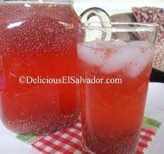 Fresco De Semillas De Chan Chan Red Lemonade Salvadorian Food Salvadoran Food Salvador Food