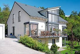 Hausansicht Hausansichten Hauszeichnungen Haus Hauser Hausideen Haustypen Ausbauhaus Bausatzhaus Pfahlbau Architektur Haus Design Moderne Hausfassade