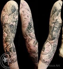 Most of the people prefer to get these tattoos to remind themselves of overcoming the demons inside them. Pin Angel Fighting Demon Tattoo On Pinterest Demon Tattoo Fighting Demons Tattoos