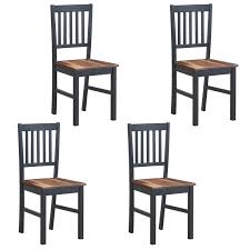 set of 4 dining chair kitchen spindle
