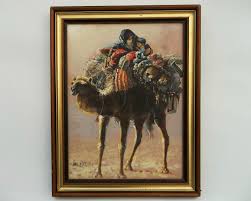 Original Sung H Jee Oil Painting Mother & Son