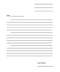 Blank Letter Form Elementary Download Complete Lesson Planpdf S In The Upper Right Co Letter Writing Template Friendly Letter Writing Letter Writing For Kids