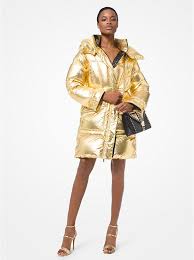 Zaful puffer coat up to 30% off, free 30 day returns. Michael Kors Metallic Quilted Nylon Puffer Coat Big Apple Buddy