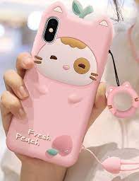 3d Cartoon Cute Cat Silicone Case For Iphone Xs Max Xs Xr X Casesphone 3d Cartoon Case Casespho Iphone Cases Cute Kawaii Phone Case Iphone Cases Disney
