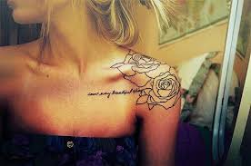 Shoulder Rose Tattoo Back Of Shoulder Tattoo Collar Bone Tattoo Tattoos
