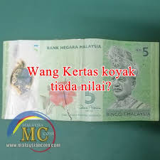 Check more flip ebooks related to wang kertas malaysia (1) of vooleemoi2019. Wang Kertas Koyak Tiada Nilai Betulkah Malaysia Coin