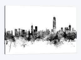 Worldwide shipping available at society6.com. Hong Kong In Black White Canvas Art Print By Michael Tompsett Icanvas
