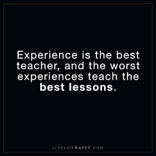 And we can increase our receptivity to such inner guidance by cultivating a devotional disposition toward god, krishna. Life Quote Experience Is The Best Teacher And The Worst Experiences Teach The Best Lessons Zitate Handlettering