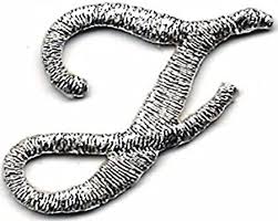 Cursive writing wizard is the perfect app to help every child learn how to trace their abc's, 123's and custom words (such as their names) through a fun system carefully designed to maintain motivation. Amazon Com 1 1 8fancy Metallic Silver Script Cursive Alphabet Letter J Embroidered Patch Arts Crafts Sewing
