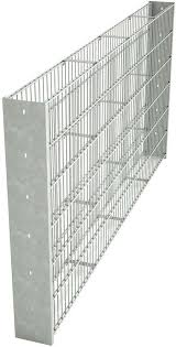 Gabione S20 Mit 6 5 6 Doppelstabmatte Doppelstabmatten Gabionenwand Und Gabionenzaun