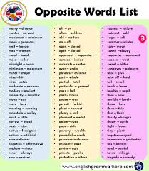 750 Opposite Words List In English English Grammar Here Opposite Words List Opposite Words English Opposite Words
