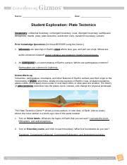 At plate boundaries, plates collide, move apart, move under or over each other, or slide past one another. Plate Tectonic Gizmo Doc Name Emmalia Miller Date Student Exploration Plate Tectonics Vocabulary Collisional Boundary Convergent Boundary Crust Course Hero