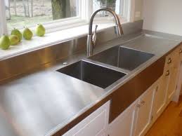 This Is The Exact Sink And Counter I Have Imagined I Can T Believe Stainless Steel Kitchen Countertops Stainless Steel Kitchen Cabinets Stainless Countertops