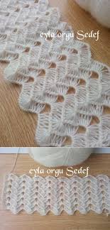 Patron Fantasia Ganchillo Video Ripple Stitch Broomstick Lace Sort Of Very Nice For S Broomstick Lace Crochet Crochet Stitches Crochet Patterns
