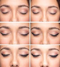 This can be done by brush as well; 6 Ways To Apply Liquid Eyeliner For Beginners And Pros Eyeliner For Beginners Pink Eye Makeup Beginners Eye Makeup