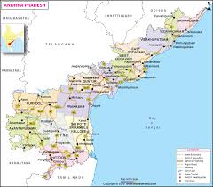 Andhra Pradesh Travel Districts And City Information Map
