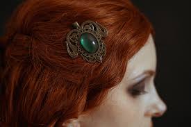 Buy Bronze Hair Clip, Art Nouveau Hair Accessory and Brooch, Suitable as  Cosplay Jewelry and Steampunk Birthday Gift for Medieval Christmas. Online  in India