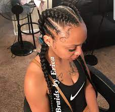 Side View Two Braid Hairstyles Feed In Braids Hairstyles Braided Hairstyles