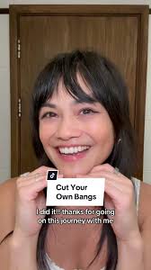 How cute are @Karen Chuang’s bangs?! I love that you can give yourself a  bang trim whenever you’re