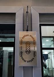 Mockup Sign Hair Salon City Paid Paid Ad Sign City Salon Mockup In 2020 Hair Salon Salons Flyer Design