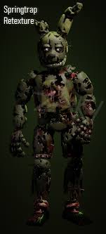 Springtrap Retexture Fnaf Ar Fivenightsatfreddys Fnaf Afton Horror Game