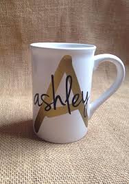 Personalized Initial And Name Coffee Mug Personalized Coffee Mugs Painted Coffee Mugs Mugs